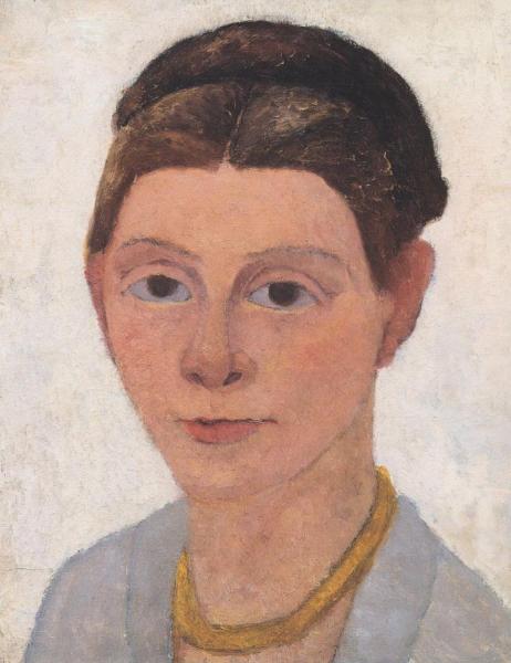 Self-portrait With Amber Necklace by Paula Modersohn-becker