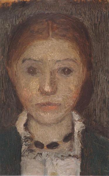 Self-portrait With Necklace by Paula Modersohn-becker