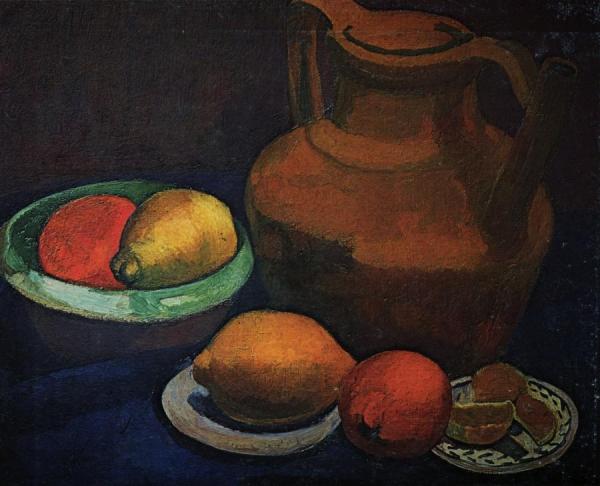 Still Life With Clay Pitcher by Paula Modersohn-becker