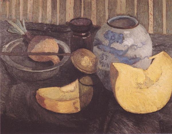 Still Life With Pumpkin by Paula Modersohn-becker