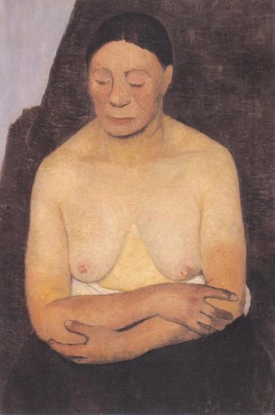 Woman Half-naked by Paula Modersohn-becker Oil Painting Reproductions