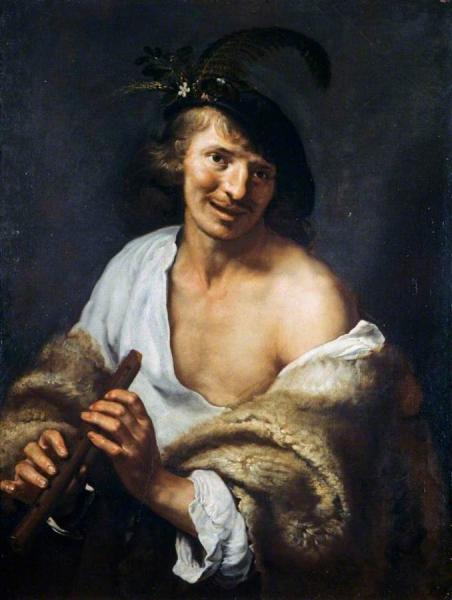 A Shepherd With A Pipe by Paulus Moreelse