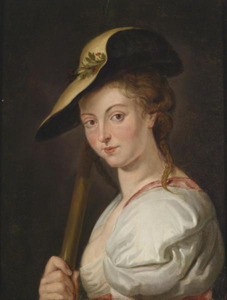 A Young Shepherdess by Paulus Moreelse