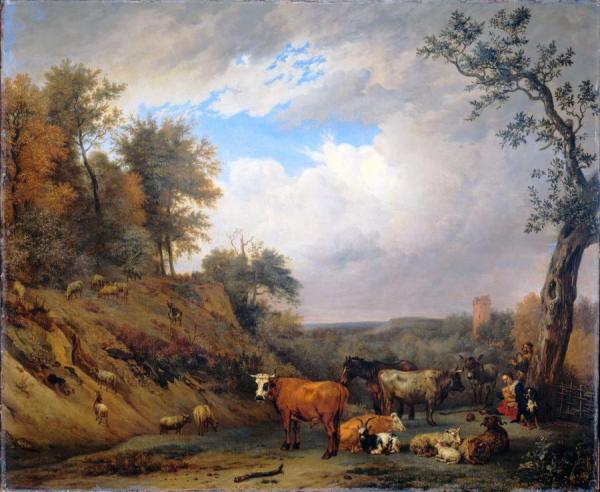 Shepherds With Their Cattle by Paulus Potter Oil Painting Reproductions