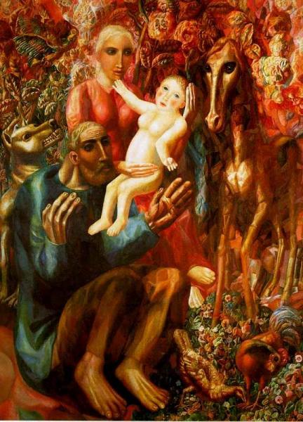 Peasant Family by Pavel Filonov