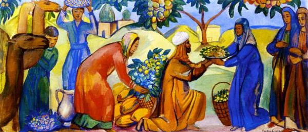 Collecting Fruit by Pavel Varfolomeevich Kuznetzov