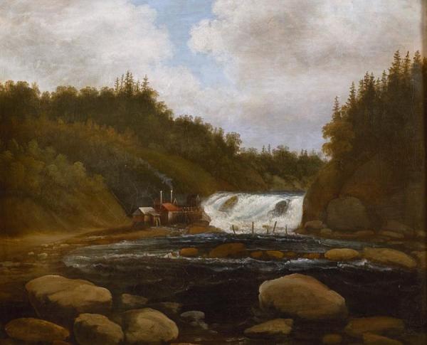Landscape With Mill And Rapids by Peder Balke
