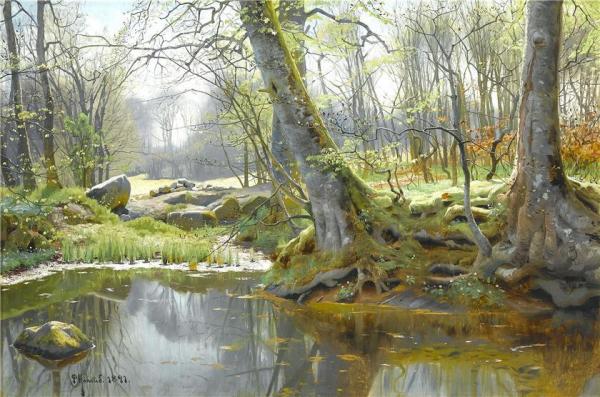 Spring Forest by Peder Mork Monsted