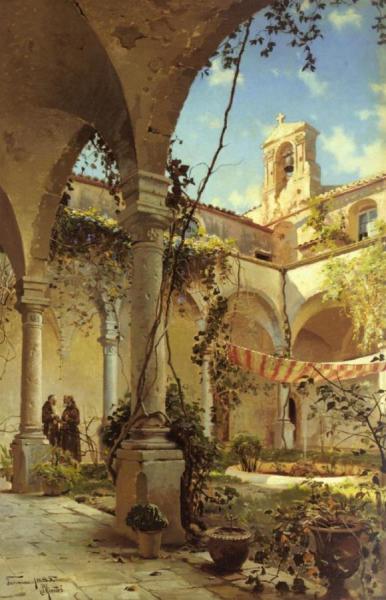The Cloister, Taormina by Peder Mork Monsted