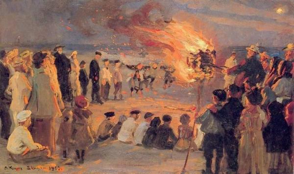 Beach At Skagen by Peder Severin Kroyer