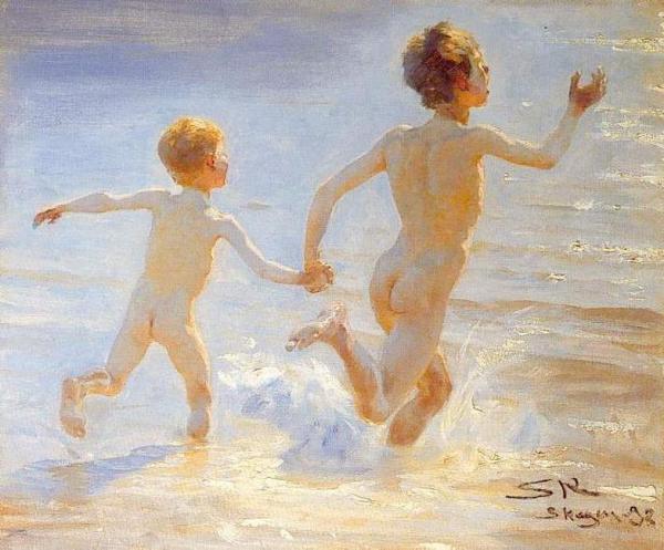 Beach Of Skagen by Peder Severin Kroyer