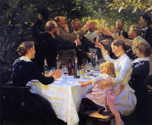 Hip, Hip, Hurrah! by Peder Severin Kroyer