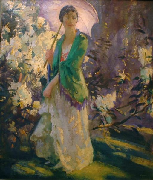 Marie In The Garden by Peder Severin Kroyer Oil Painting Reproductions