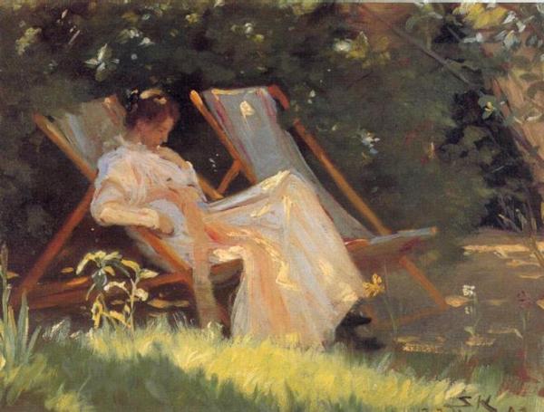 Peder Severin Kroyer Marie In The Garden