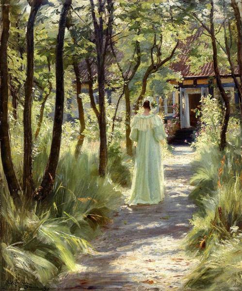 Marie In The Garden by Peder Severin Kroyer