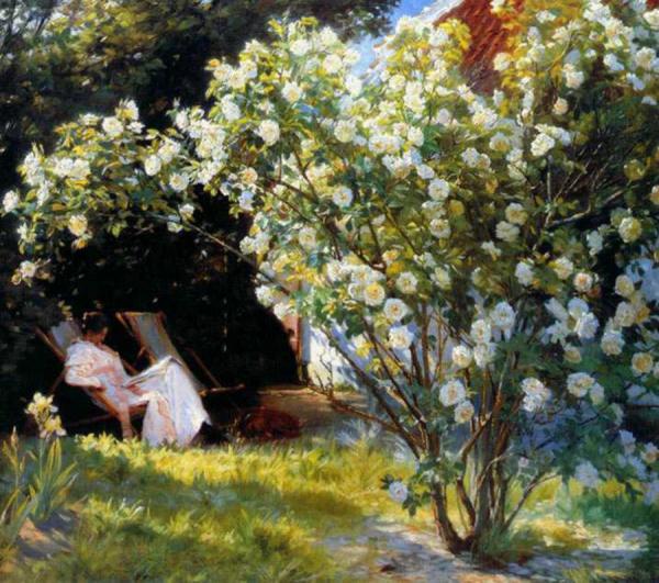 Marie In The Garden by Peder Severin Kroyer