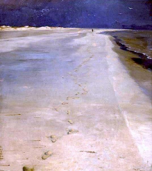On The South Beach Of Skagen by Peder Severin Kroyer