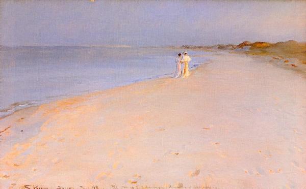 Peder Severin Kroyer Summer Evening On The Beach