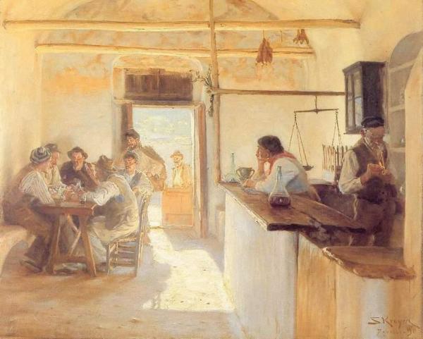 Tavern In Ravello by Peder Severin Kroyer
