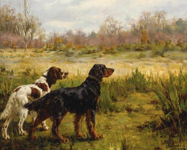 Two Setters by Percival Leonard Rosseau