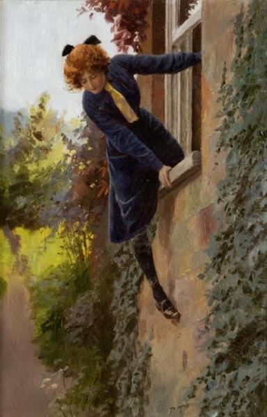 Percy Tarrant Leaving By The Window