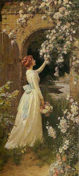 Percy Tarrant Picking Roses