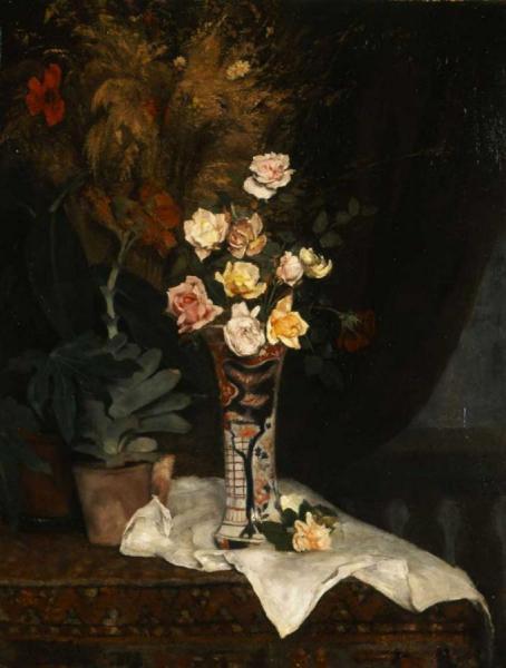 Still-life With Flowers by Periklis Pantazis