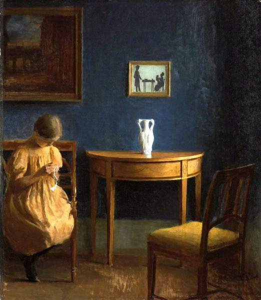 Girl In An Interior by Peter Ilsted