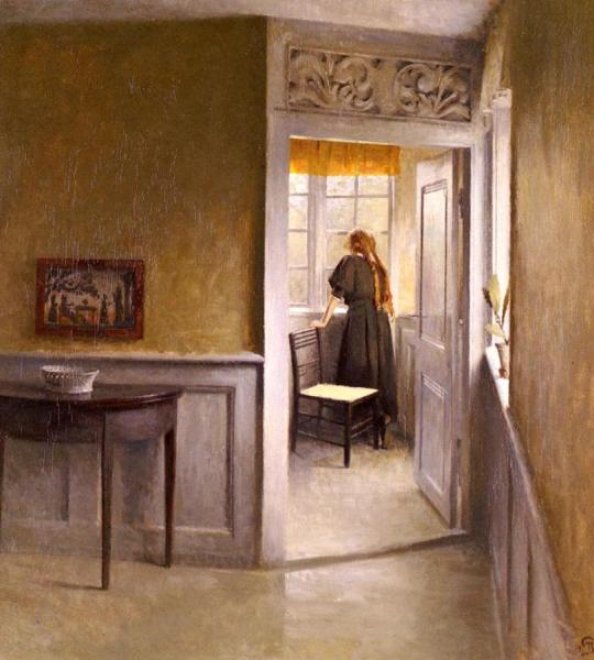 Looking Out The Window by Peter Ilsted
