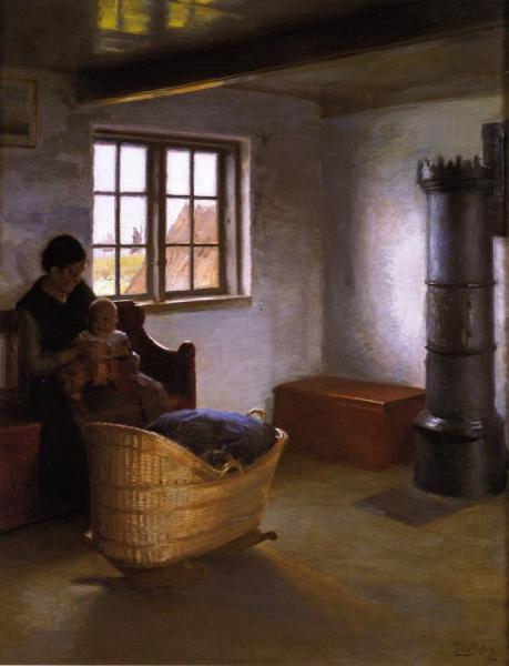 Mother And Child by Peter Ilsted