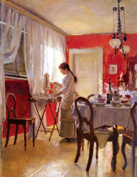 The Dining Room by Peter Ilsted