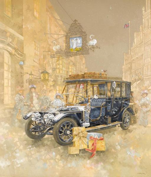The Rolls-royce R-1097 Laundaulette By Barker & Co by Peter Miller Oil Painting Reproductions