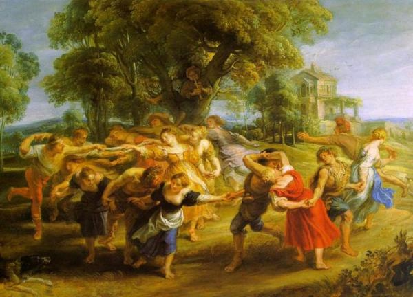 A Peasant Dance by Peter Paul Rubens