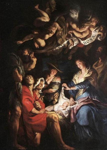 Adoration Of The Shepherds by Peter Paul Rubens