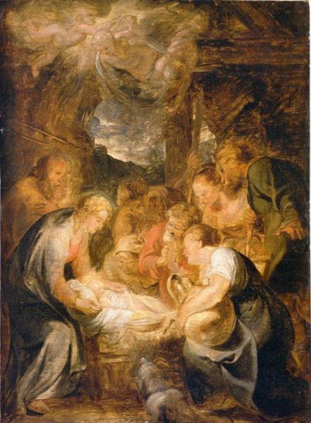 Adoration Of The Shepherds by Peter Paul Rubens