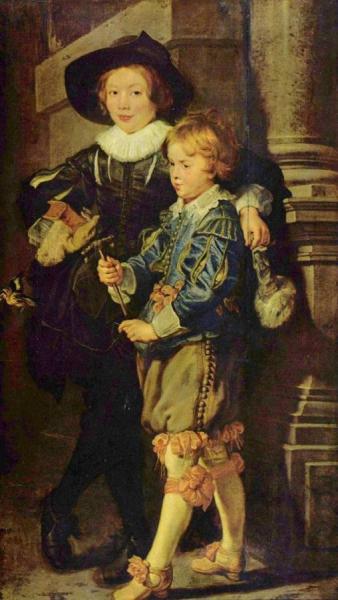 Artist's Sons Albert And Nicholas by Peter Paul Rubens