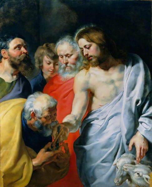Christ's Charge To Peter by Peter Paul Rubens