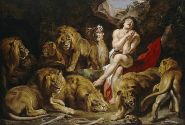 Daniel In The Lion's Den by Peter Paul Rubens