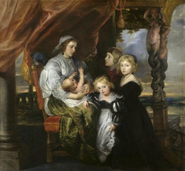 Deborah Kip, Wife Of Sir Balthasar Gerbier, And Her Children by Peter Paul Rubens Oil Painting Reproductions
