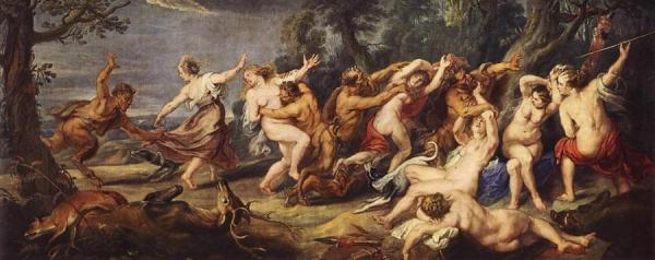 Diana And Her Nymphs Surprised By The Fauns by Peter Paul Rubens Oil Painting Reproductions