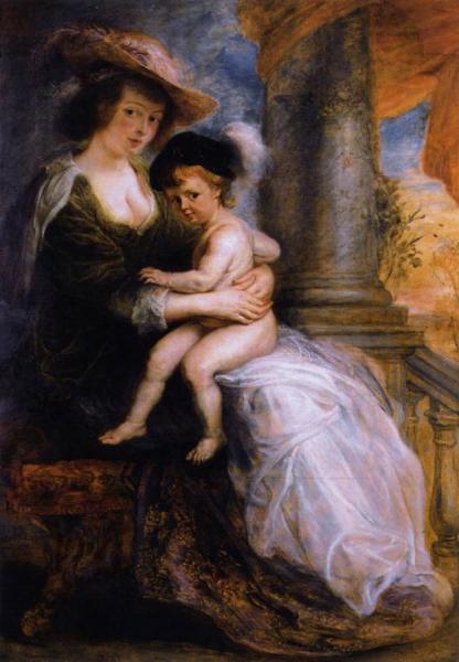 Helena Fourment With Her Son Francis by Peter Paul Rubens Oil Painting Reproductions