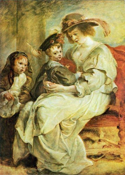 Helene Fourment With Her Children by Peter Paul Rubens Oil Painting Reproductions