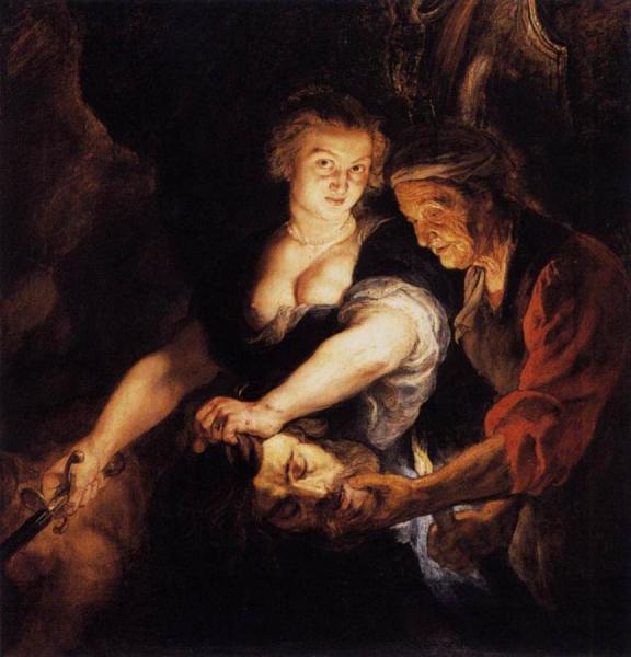 Judith With The Head Of Holofernes by Peter Paul Rubens