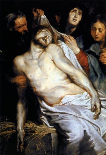 Lamentation (christ On The Straw) by Peter Paul Rubens