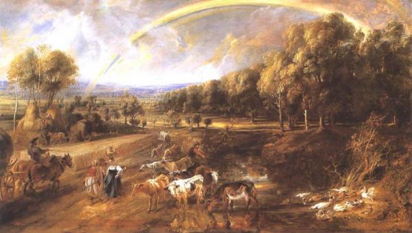 Landscape With A Rainbow by Peter Paul Rubens Oil Painting Reproductions