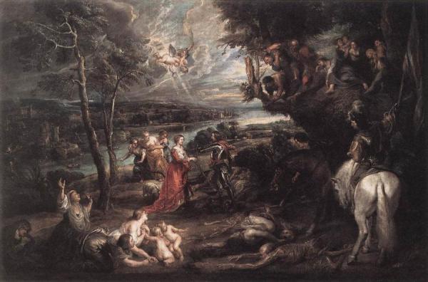 Landscape With Saint George And The Dragon by Peter Paul Rubens