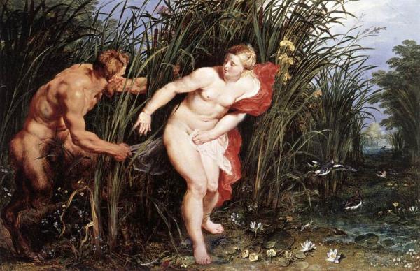 Pan And Syrinx by Peter Paul Rubens