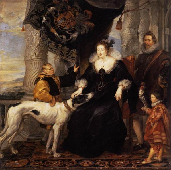 Portrait Of Lady Arundel With Her Train by Peter Paul Rubens