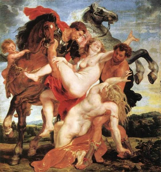 Rape Of The Daughters Of Leucippus by Peter Paul Rubens
