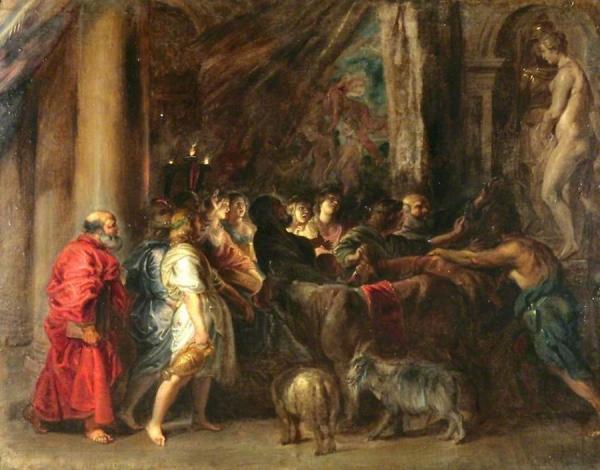 Sacrifice In A Temple by Peter Paul Rubens